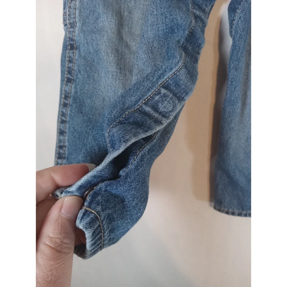 OshKosh B'gosh Toddler 24M Denim Overalls Blue Carpenter Adjustable Straps